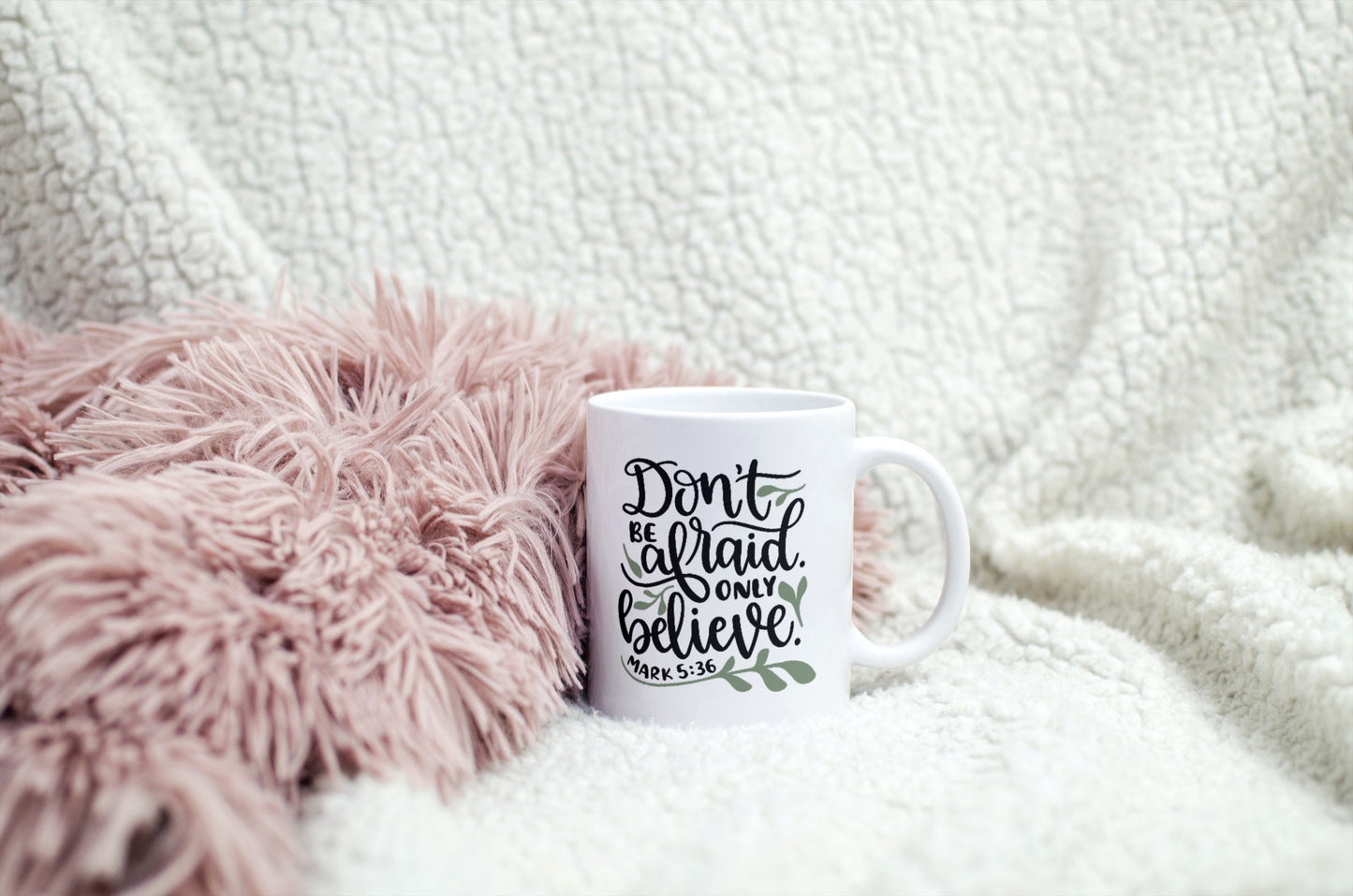 Mark 5:36-Ceramic Scripture Verse Mug