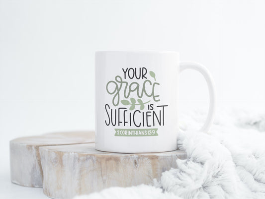 2 Corinthians 12:9-Ceramic Scripture Verse Mug