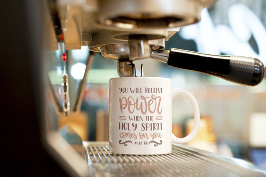 Acts 1:8-Ceramic Scripture Verse Mug