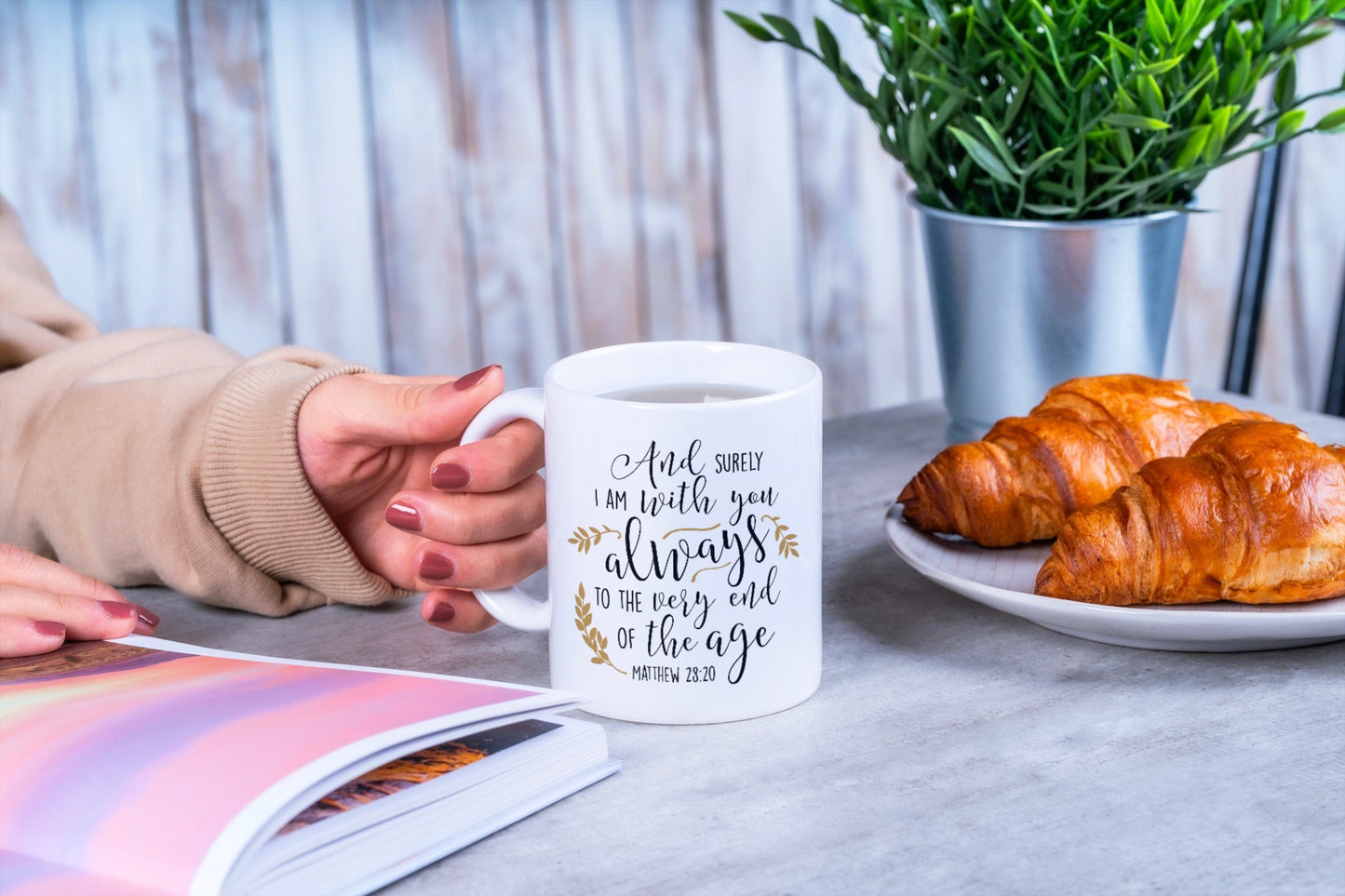Matthew 28:20-Ceramic Scripture Verse Mug