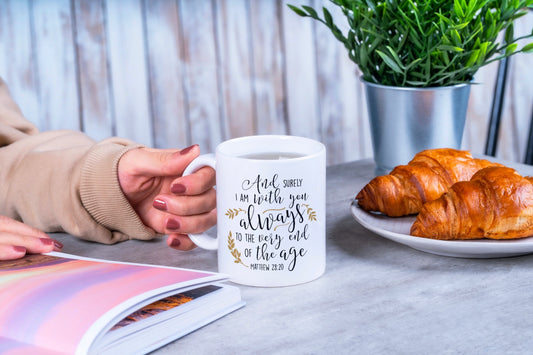 Matthew 28:20-Ceramic Scripture Verse Mug