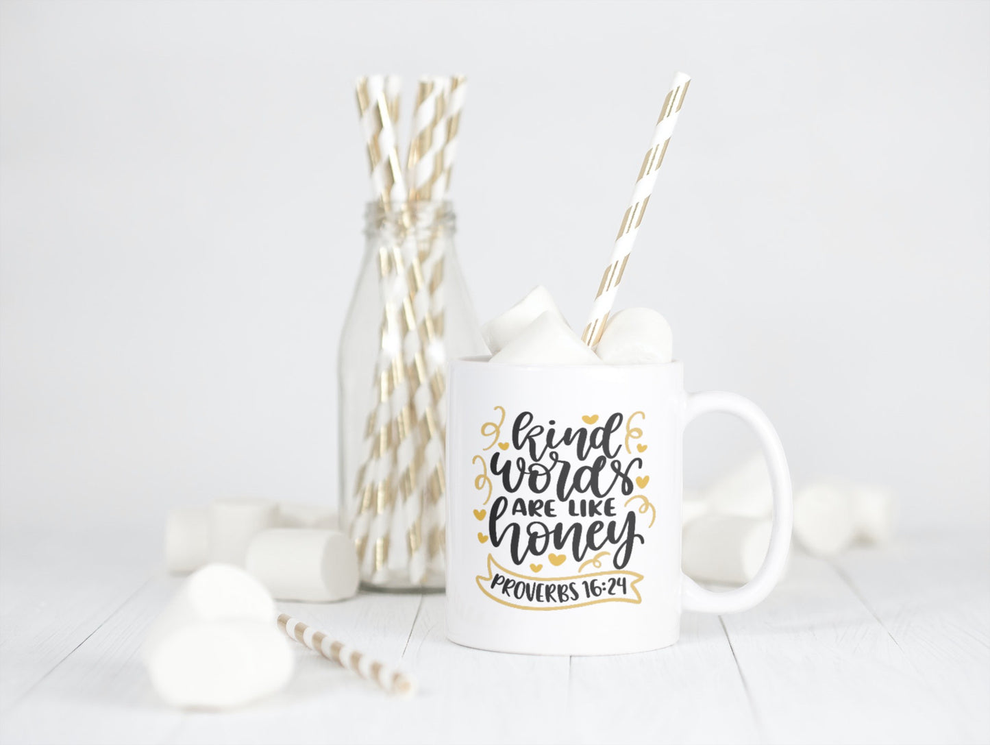 Proverbs 16:24-Ceramic Scripture Verse Mug