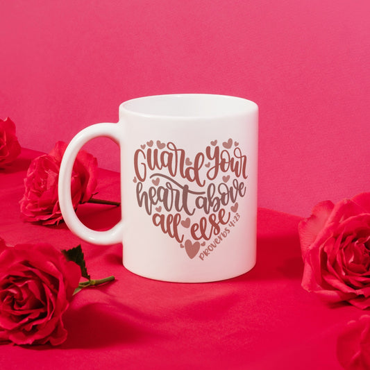 Proverbs 4:23-Ceramic Scripture Verse Mug