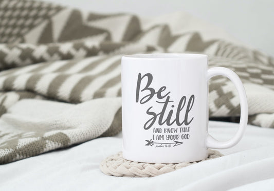 Psalm 46:10-Ceramic Scripture Verse Mug